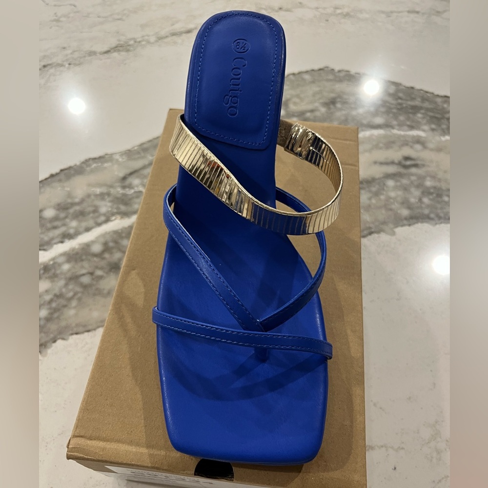 New royal blue heels size 8 1/2